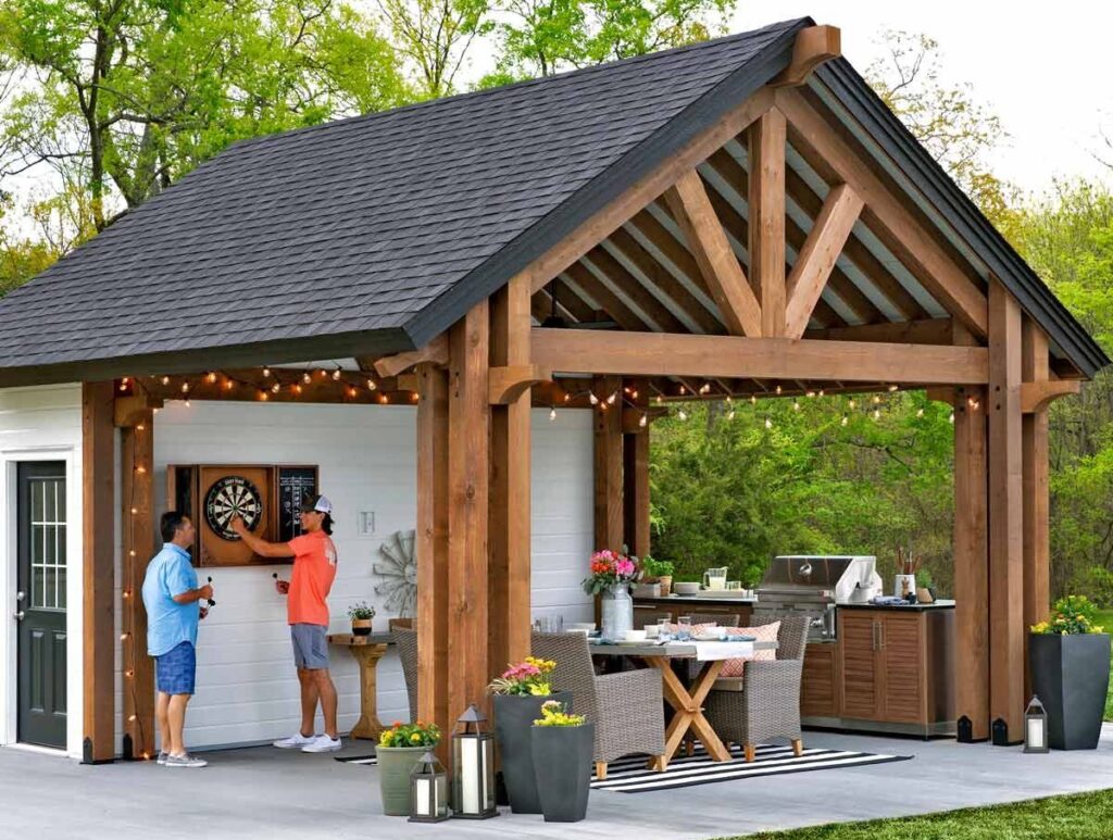 Outdoor-Kitchen-Pavilion-Shed Hideaway Room